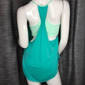Lululemon tank bra mint green size 8